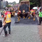 DPU Kabupaten Bogor Percantik Simpang Pasir Angin Megamendung, Hotmix Full Bikin Jalan Makin Nyaman.