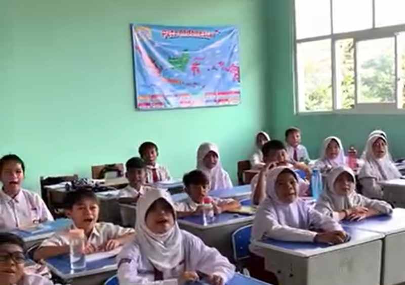 Tiga RKB SDN Kampung Sawah 01 Cileungsi Tuntas Dibangun, Sekolah Kini Lebih Nyaman untuk Belajar.