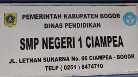 Rehab Kelas dan Tambahan Fasilitas, SMPN 1 Ciampea Tampil Lebih Representatif.