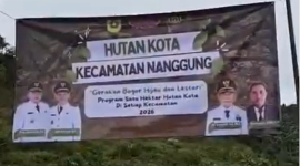 Forkopimcam Nanggung Tanam 405 Pohon, Perkuat Komitmen Hutan Kota Kabupaten Bogor.