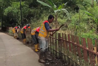 Pemkab Bogor Rapikan Jalan Raya Galuga, Bahu Jalan Dibersihkan Demi Kenyamanan Pengguna.