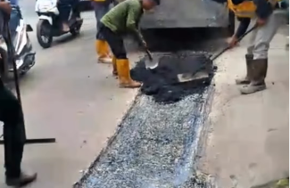 Pemkab Bogor Tindaklanjuti Keluhan Warga, Jalan Cikeas Udik–Bojong Nangka Dihotmix.