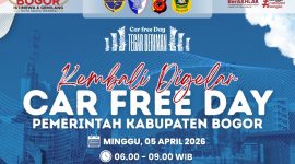 Minggu Pagi Tanpa Kendaraan, CFD Tegar Beriman Kembali Hadir di Cibinong. 