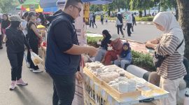 Kolaborasi Warga dan Pedagang, CFD Tegar Beriman Semakin Tertib dan Bersih. 