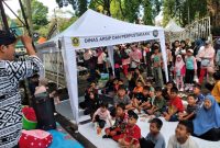 Perpustakaan Keliling Ramaikan CFD Tegar Beriman, Tingkatkan Minat Baca Warga Bogor. 