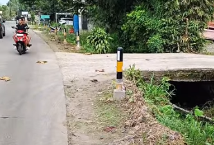 Bupati Bogor Instruksikan Pemasangan Delineator di Jalur Rawan Ciseeng.