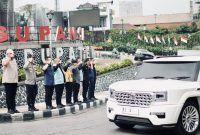 Bupati Bogor Tinjau Jalur dan Pimpin Jajaran Kehormatan Sambut Presiden di Unhan.