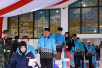 Doa dan Harapan Warnai Pelepasan Jamaah Haji Kloter 23 Kabupaten Bogor.