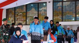 Doa dan Harapan Warnai Pelepasan Jamaah Haji Kloter 23 Kabupaten Bogor.