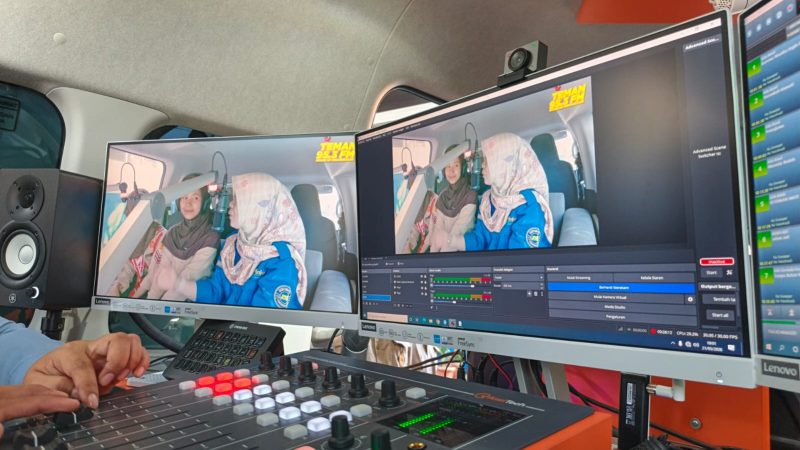 OB Van Teman FM Sambangi SMPN 1 Cijeruk, Pelajar Diajak Belajar Dunia Broadcasting.