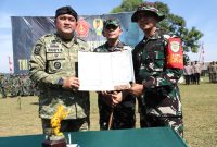 Pemkab Bogor dan TNI Tuntaskan Pembangunan Infrastruktur Desa Melalui TMMD ke-128.