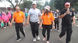 Ribuan Warga Tumpah Ruah di Pakansari, Jalan Sehat HJB ke-544 Berlangsung Semarak.